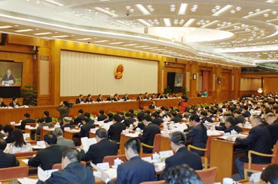 李新炎主席应邀参加十一届全国人大第十七次常委会