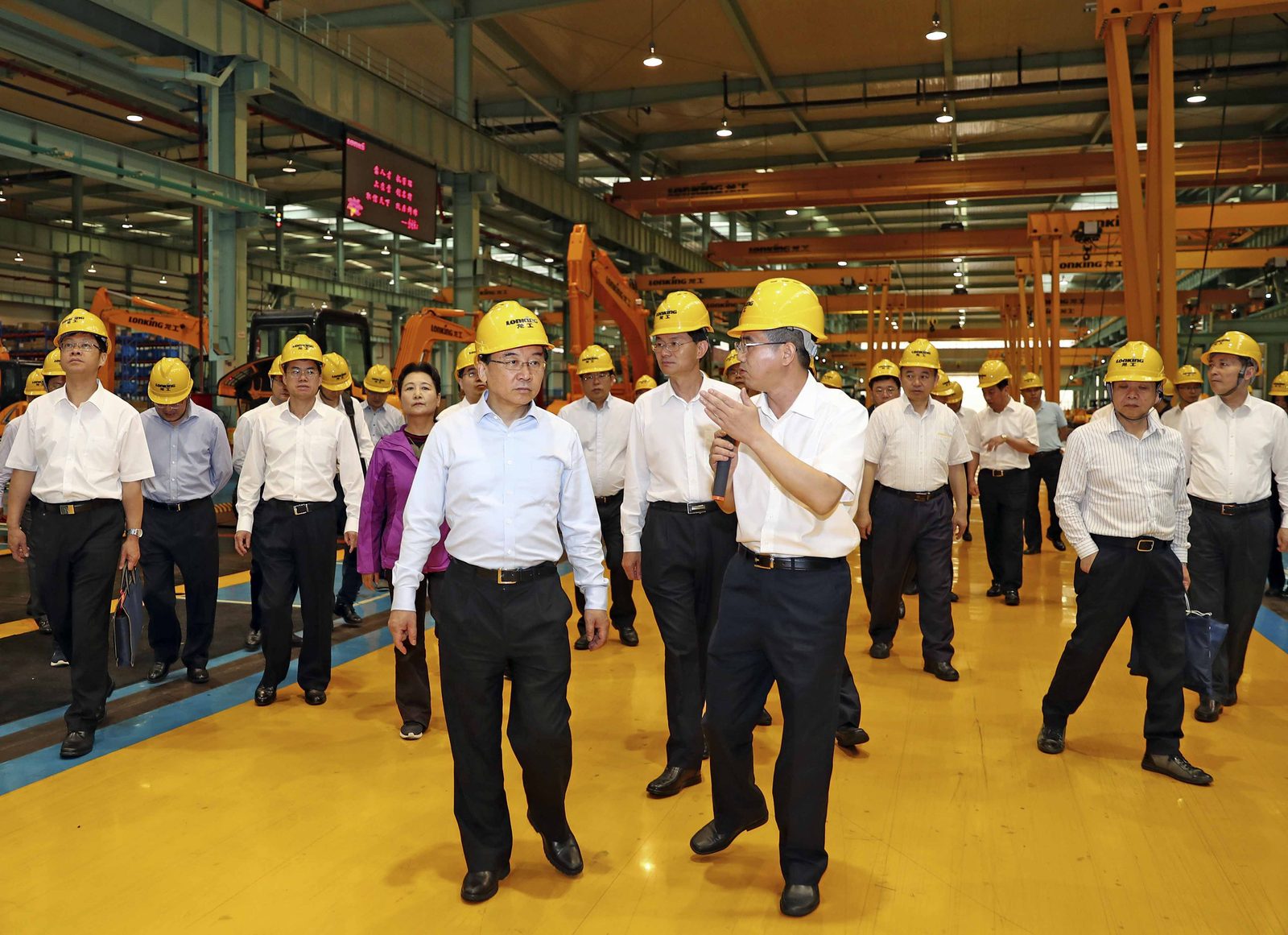 福建省委书记于伟国率省委、省政府检查组深入龙工龙岩基地视察指导工作